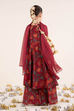 Load image into Gallery viewer, Kids Maroon 3 Piece Raw Silk Embroidered Suit