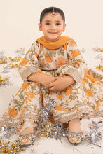 Load image into Gallery viewer, Raw Silk 3 Piece Embroidered Suit for Girls - Off White