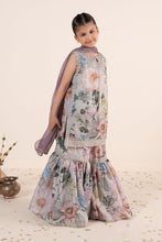 Load image into Gallery viewer, Ice Blue 3 Piece Embroidered Paper Cotton Suit for Kids