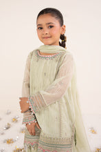 Load image into Gallery viewer, Mint Green 3 Piece Embroidered Yarn Dyed Suit