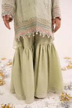 Load image into Gallery viewer, Mint Green 3 Piece Embroidered Yarn Dyed Suit