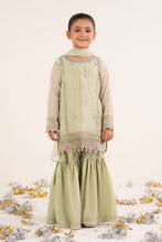 Load image into Gallery viewer, Mint Green 3 Piece Embroidered Yarn Dyed Suit