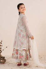 Load image into Gallery viewer, Off-White 4 Piece Embroidered Net Suit for Girls