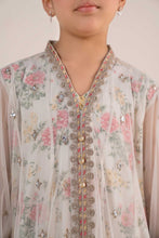 Load image into Gallery viewer, Off-White 4 Piece Embroidered Net Suit for Girls