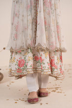 Load image into Gallery viewer, Off-White 4 Piece Embroidered Net Suit for Girls