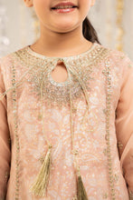 Load image into Gallery viewer, Kids 2 Piece Embroidered Organza Frock Suit - Pink