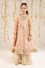Load image into Gallery viewer, Kids 2 Piece Embroidered Organza Frock Suit - Pink