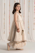 Load image into Gallery viewer, Off White 3 Piece Embroidered Cotton Staple Zari Suit