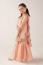 Load image into Gallery viewer, Cotton Satin 3 Piece Embroidered Suit for Girls - Pink