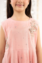 Load image into Gallery viewer, Kids 2 Piece Embroidered Cotton Net Suit - Pink