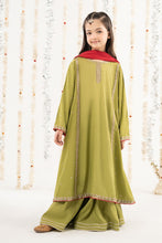 Load image into Gallery viewer, Kids 3 Piece Raw Silk Embroidered Suit - Green