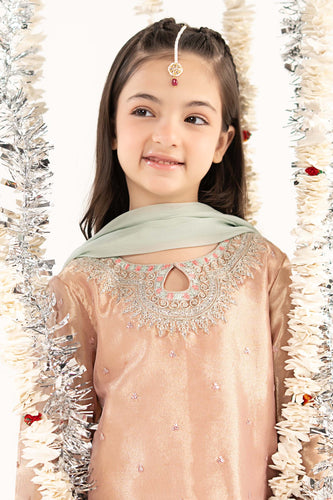 Pink Tissue Embroidered 3 Piece Suit