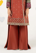 Load image into Gallery viewer, 3 Piece Rust Brown Raw Silk Angrakha for Kids