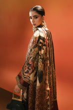 Load image into Gallery viewer, Maria.B 3 Piece Embroidered Satin Silk Suit – Black