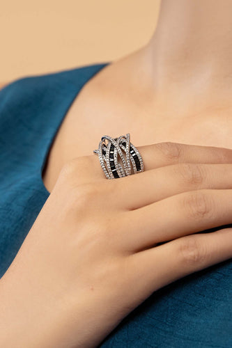 Twisted Spiral Everyday Band - Silver Ring
