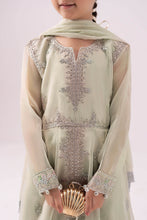 Load image into Gallery viewer, Kids 3 Piece Embroidered Organza Suit - Mint Green
