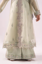 Load image into Gallery viewer, Kids 3 Piece Embroidered Organza Suit - Mint Green