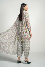 Load image into Gallery viewer, 3 Piece Printed Lawn Suit in Beige