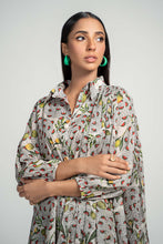 Load image into Gallery viewer, 3 Piece Printed Lawn Suit in Beige
