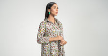 Load image into Gallery viewer, 3 Piece Printed Lawn Suit in Beige