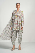 Load image into Gallery viewer, Beige 3 Piece Printed Lawn Suit