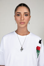 Load image into Gallery viewer, White Embroidered Graphic T-Shirt