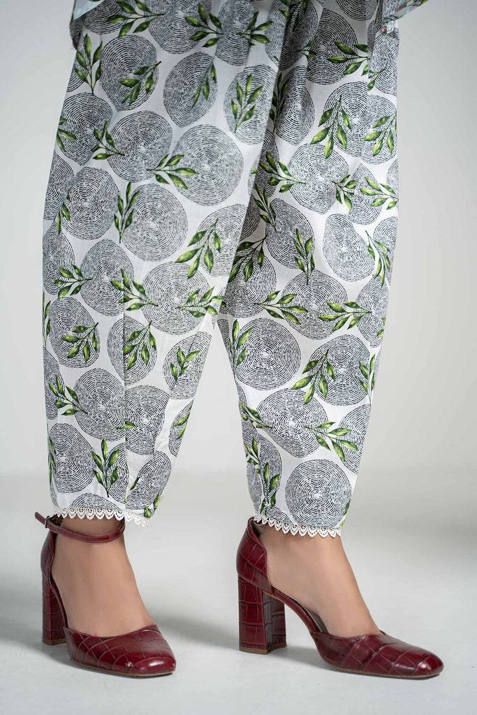 Off White 3 Piece Printed Lawn Suit