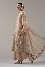 Load image into Gallery viewer, 3 Piece Embroidered Chiffon Suit – Beige