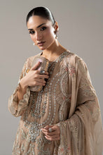 Load image into Gallery viewer, 3 Piece Embroidered Chiffon Suit – Beige
