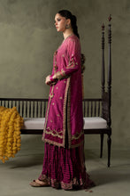 Load image into Gallery viewer, Pink Raw Silk Angrakha Suit – 3 Piece for Women
