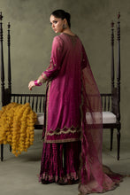 Load image into Gallery viewer, Pink Raw Silk Angrakha Suit – 3 Piece for Women