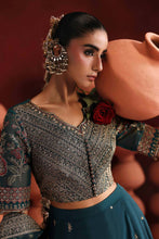 Load image into Gallery viewer, 3 Piece Embroidered Lehenga Suit for Women – Teal
