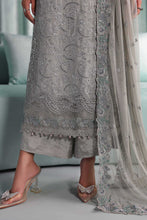 Load image into Gallery viewer, Embroidered Tissue Silk 3 Piece Suit – Grey