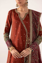 Load image into Gallery viewer, Embroidered Raw Silk Angrakha Suit for Women – Mustard