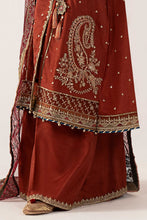 Load image into Gallery viewer, Embroidered Raw Silk Angrakha Suit for Women – Mustard