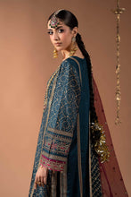 Load image into Gallery viewer, 3 Piece Block Printed Raw Silk Suit - Teal