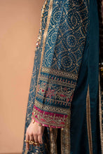 Load image into Gallery viewer, 3 Piece Block Printed Raw Silk Suit - Teal