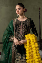 Load image into Gallery viewer, Green Velvet Suit with Farshi Shalwar – 3 Piece
