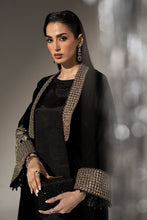 Load image into Gallery viewer, Maria.B Black Velvet 3 Piece Embroidered Suit