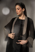 Load image into Gallery viewer, Maria.B Black Velvet 3 Piece Embroidered Suit