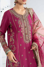 Load image into Gallery viewer, Embroidered Raw Silk Suit for Women - Pink