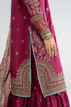 Load image into Gallery viewer, Embroidered Raw Silk Suit for Women - Pink