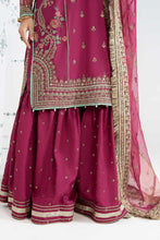 Load image into Gallery viewer, Embroidered Raw Silk Suit for Women - Pink