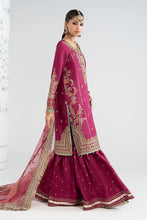 Load image into Gallery viewer, Embroidered Raw Silk Suit for Women - Pink