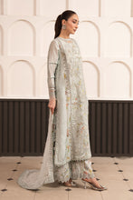 Load image into Gallery viewer, Embroidered Raw Silk 3 Piece Suit for Women – Ice Blue
