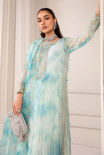 Load image into Gallery viewer, Ferozi Light Blue 3 Piece Embroidered Organza Suit