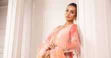 Load image into Gallery viewer, 3 Piece Embroidered Organza Suit in Pink