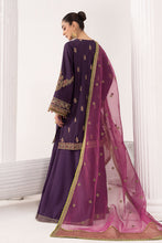 Load image into Gallery viewer, 3 Piece Embroidered Raw Silk Angrakha Suit - Purple
