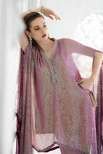Load image into Gallery viewer, 3 Piece Sequin Embroidered Chiffon Suit in Pink