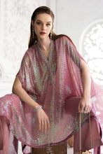 Load image into Gallery viewer, 3 Piece Sequin Embroidered Chiffon Suit in Pink